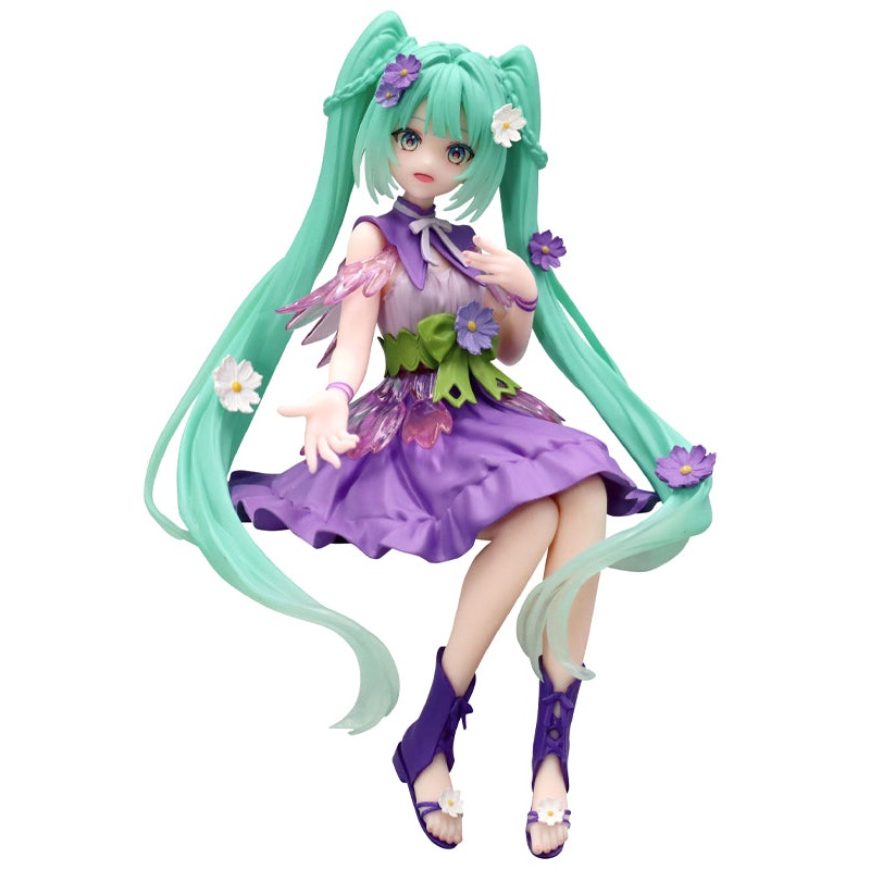 Hatsune Miku FuRyu Noodle Stopper Figure -Flower Fairy Cosmos Purple Color ver.-