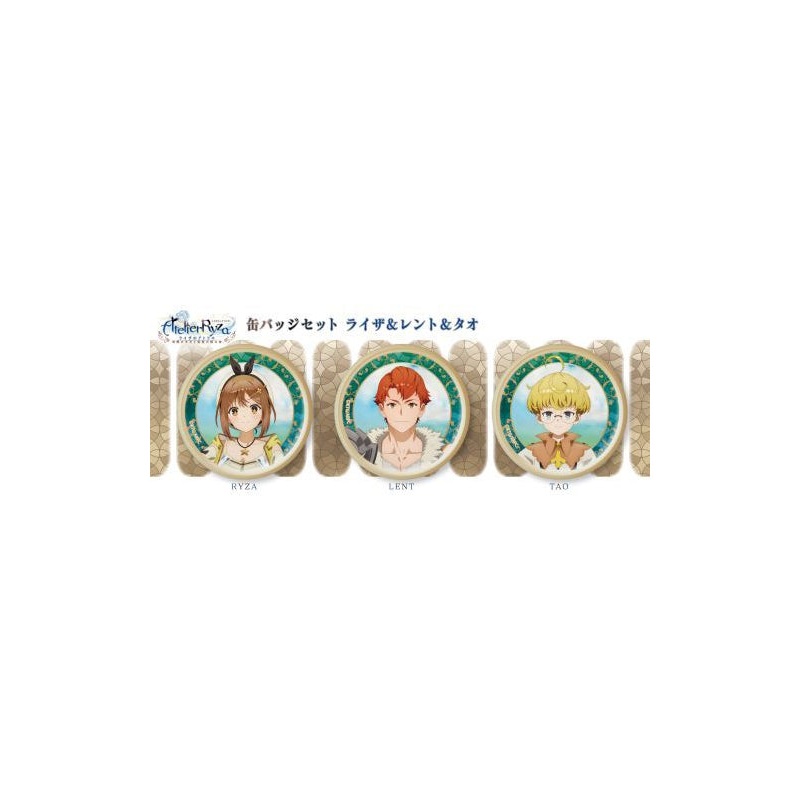 Atelier Ryza: Ever Darkness & the Secret Hideout Movic Can Badge Set Ryza & Lent & Tao