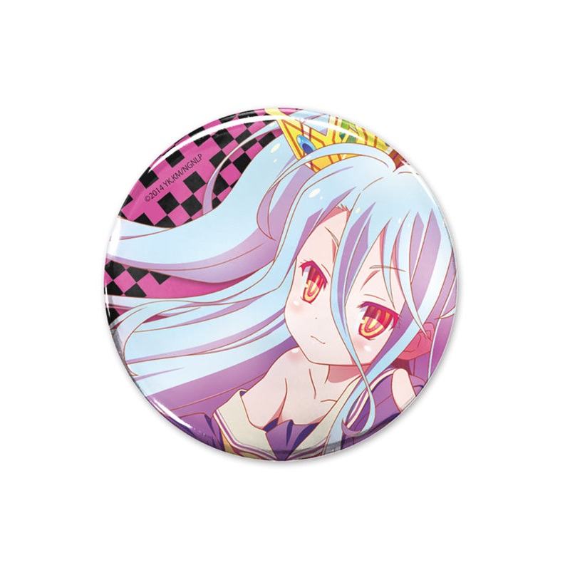 No Game No Life Cospa Original Illustration Shiro 65mm Can Badge Asciente! Ver.