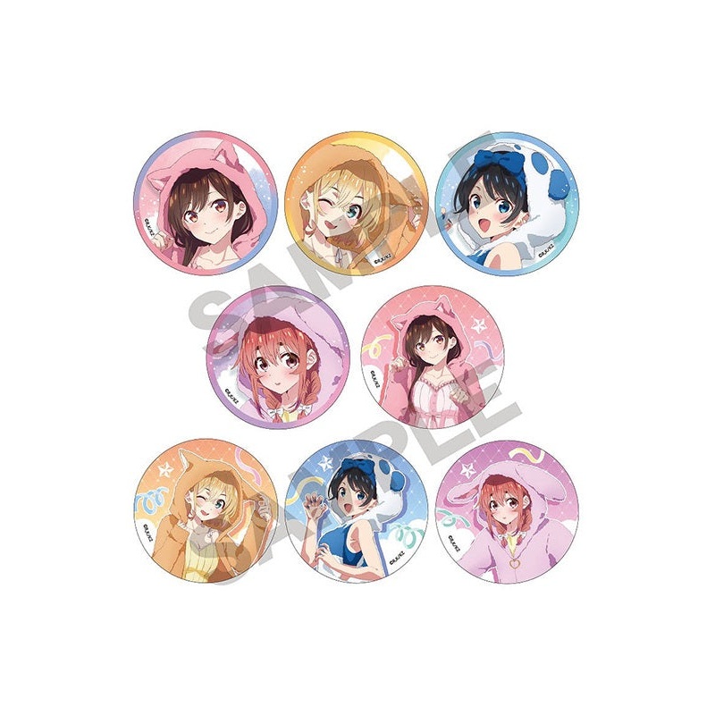 Rent-A-Girlfriend Crux Trading Can Badge Kemomimi Hoodie(1 Random)