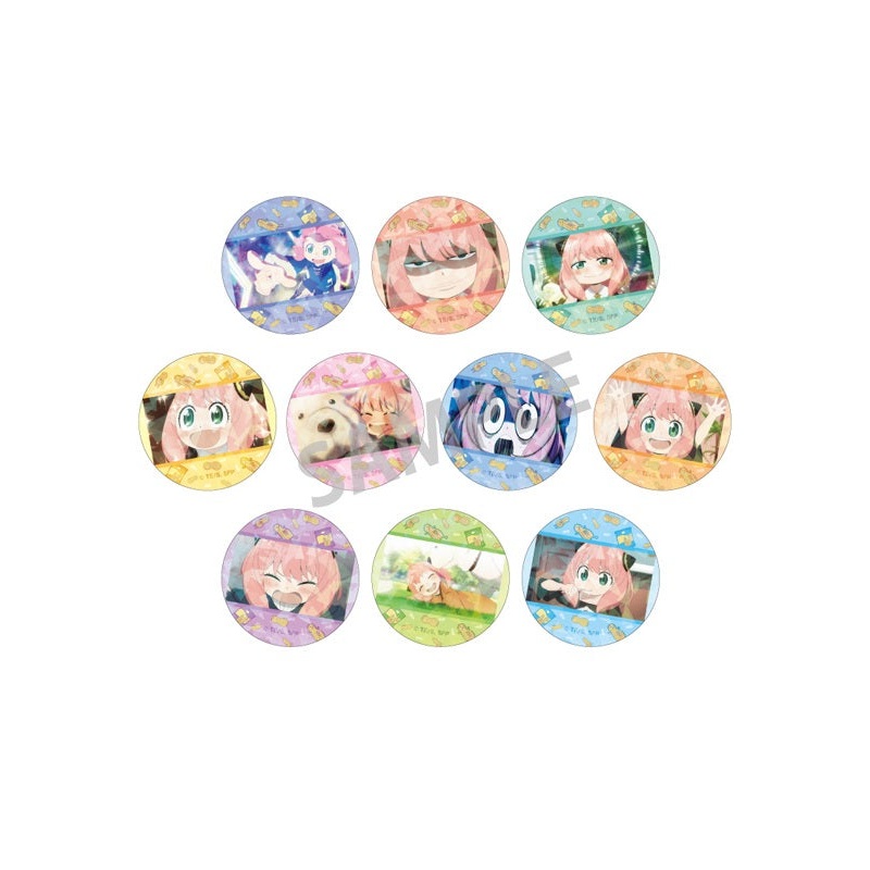 SPY x FAMILY KAMIO JAPAN Pick Chara Hologram Can Badge Anya 3(1 Random)