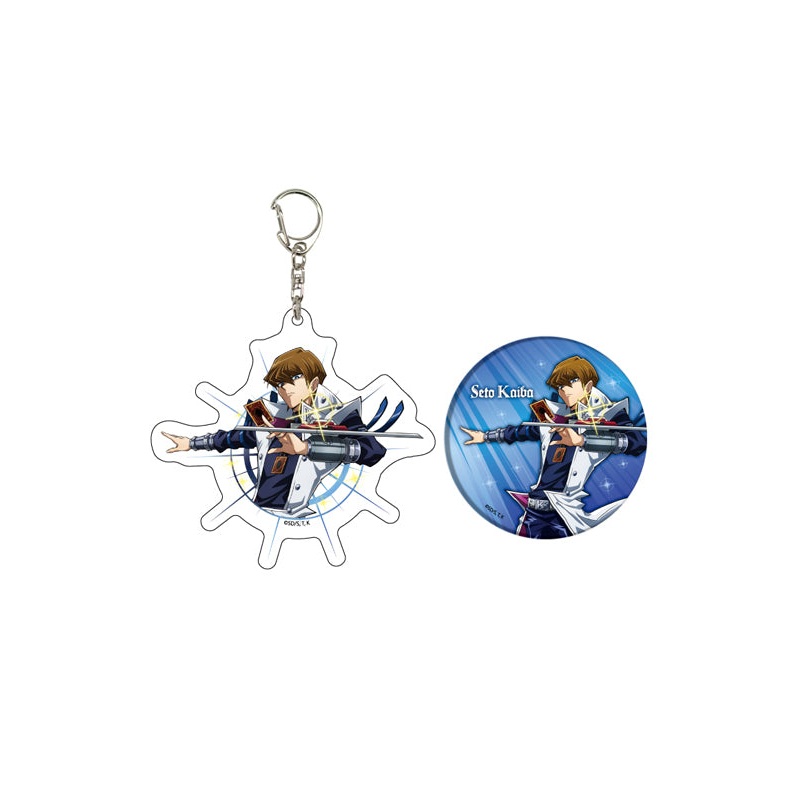 Yu-Gi-Oh! Duel Monsters A3 Acrylic Key Chain & Can Badge Set 02 Kaiba Seto (Original Illustration)