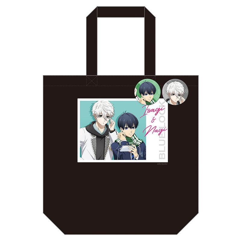 Blue Lock azumaker Tote Bag with Can Badge