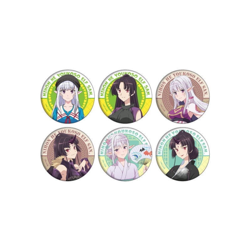 Nihon He Youkoso Elf San. A3 Can Badge 01 Official Illustration