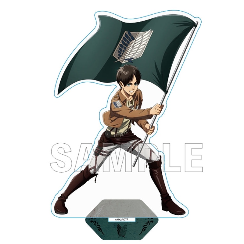 Attack on Titan Stella Notes Acrylic Stand Survey Corps Flag Ver. Eren