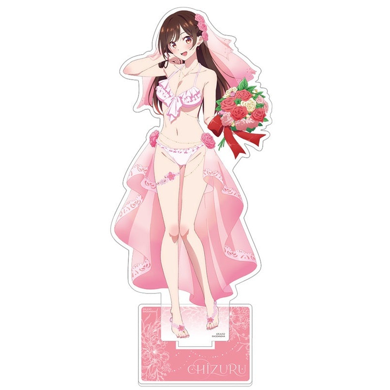 Rent-A-Girlfriend Curtain Original Illustration Extra Large Acrylic Stand Mizuhara Chizuru / Wedding Swimwear