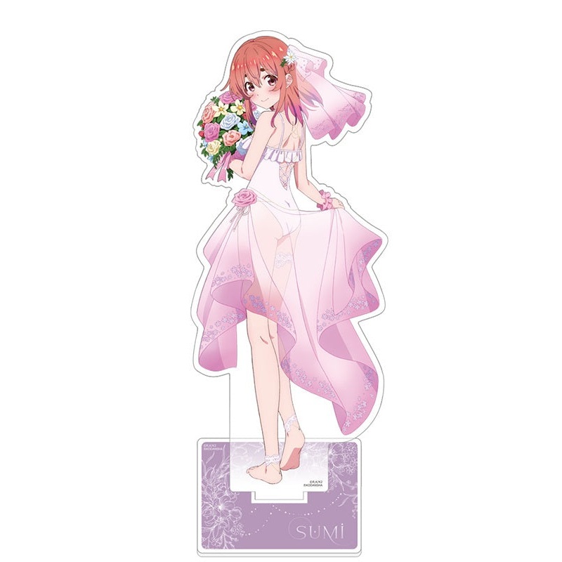 Rent-A-Girlfriend Curtain Original Illustration Extra Large Acrylic Stand Sakurasawa Sumi / Wedding Swimwear