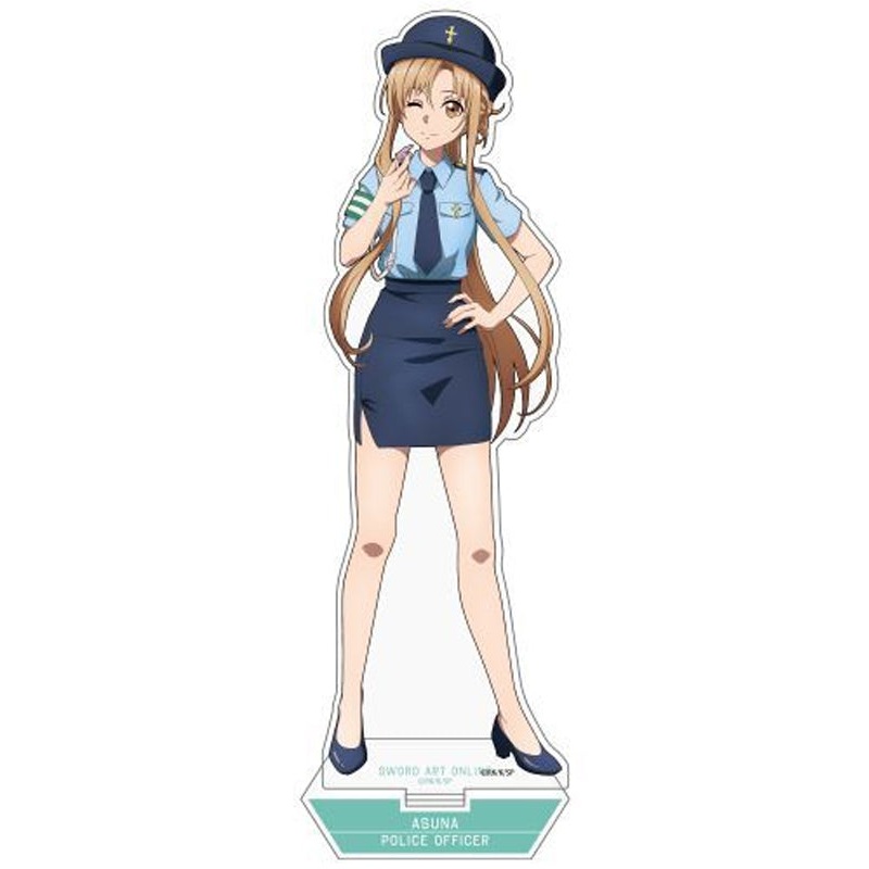 Sword Art Online Cospa Original Illustration Asuna Work Experience Acrylic Stand (Large) Police Officer Ver.