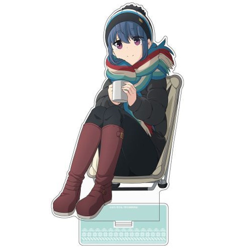 Yurucamp Cospa Original Illustration Winter Camp Shima Rin Acrylic Stand (Large)