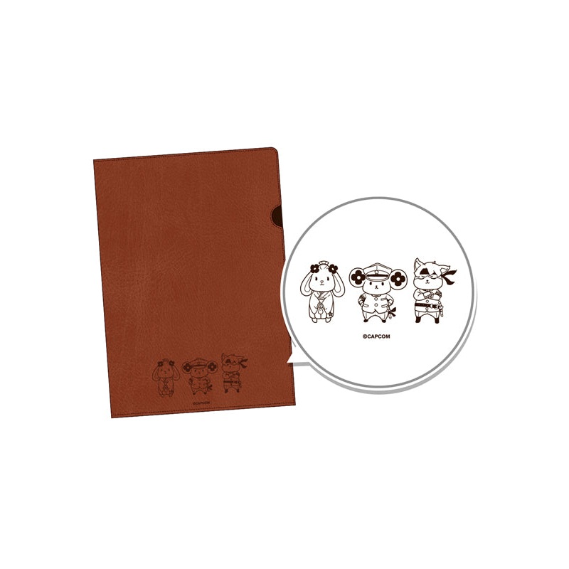 Ace Attorney CAPCOM Leather booklet-like file folder The Great Ace Attorney IRIS'S HANDMADE CHARMS A