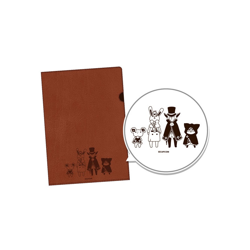 Ace Attorney CAPCOM Leather booklet-like file folder The Great Ace Attorney IRIS'S HANDMADE CHARMS B
