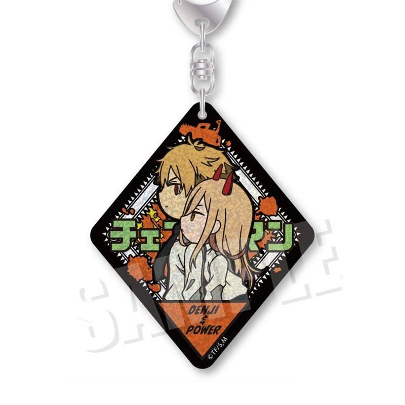 Chainsaw Man Empty VETCOLO Glitter Acrylic Key Chain 08 Denji & Power