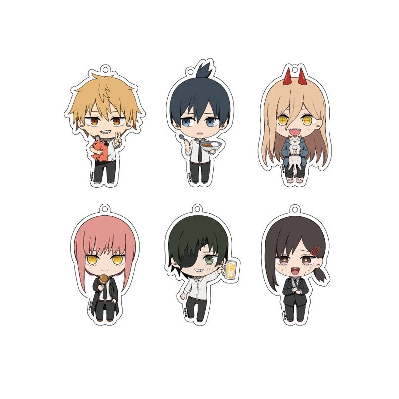 Chainsaw Man Ponycanyon Planning Gyukkore Trading Acrylic Key Chain