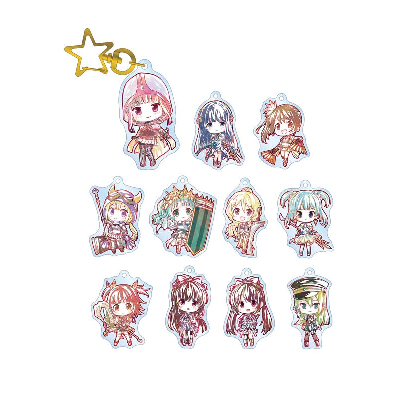 Magia Record Puella Magi Madoka Magica Side Story armabianca Trading Deformed Ani-Art Acrylic Key Chain (1 Random)