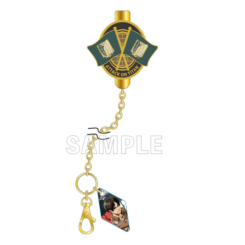Attack on Titan Stella Notes Clip Key Chain Survey Corps Flag Ver. Eren
