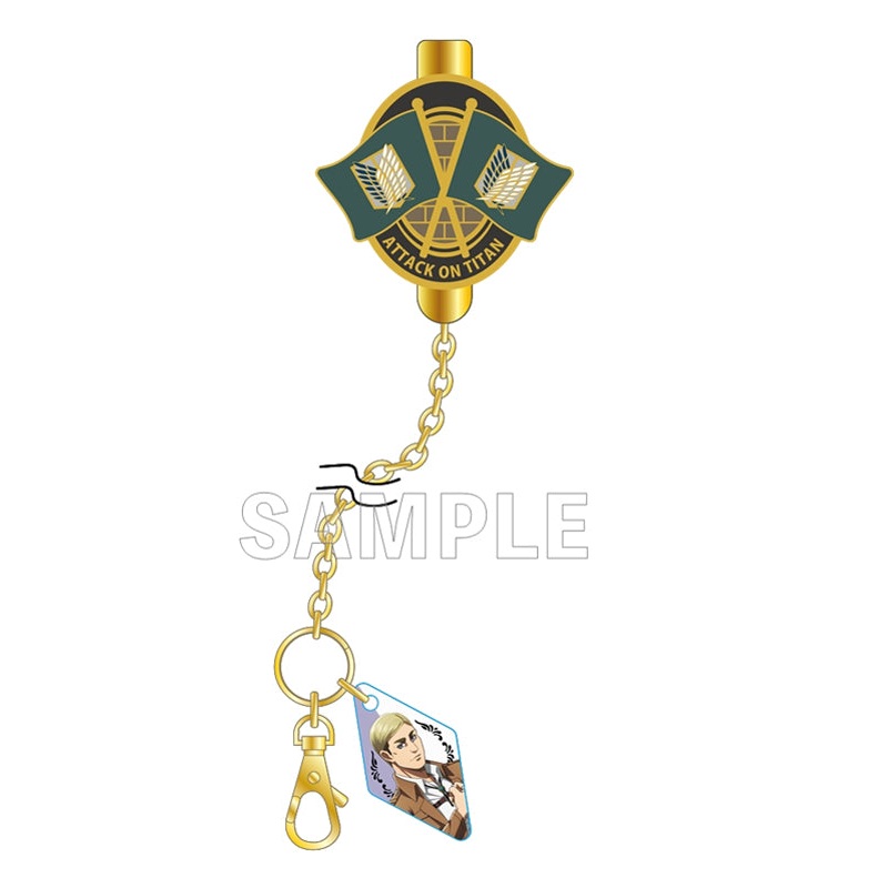 Attack on Titan Stella Notes Clip Key Chain Survey Corps Flag Ver. Erwin