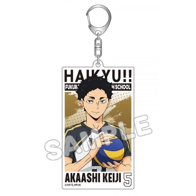 Haikyu!! TBS Glowdia Acrylic Big Tag Key Chain Akaashi Keiji