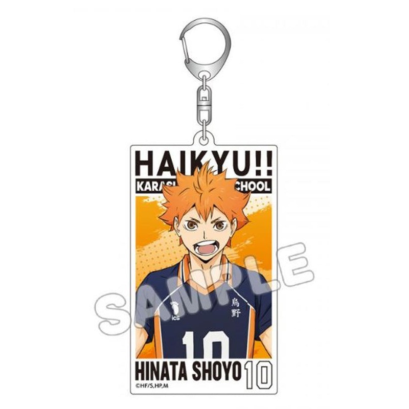 Haikyu!! TBS Glowdia Acrylic Big Tag Key Chain Hinata Shoyo
