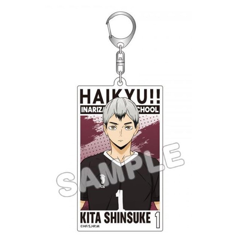 Haikyu!! TBS Glowdia Acrylic Big Tag Key Chain Kita Shinsuke