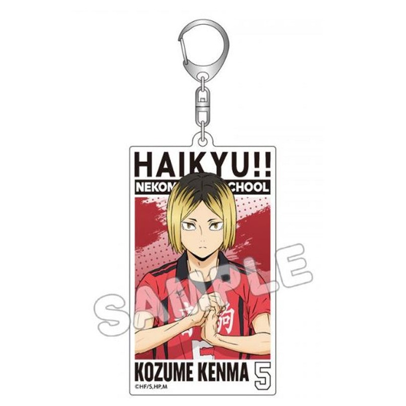 Haikyu!! TBS Glowdia Acrylic Big Tag Key Chain Kozume Kenma