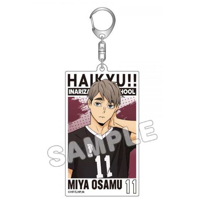 Haikyu!! TBS Glowdia Acrylic Big Tag Key Chain Miya Osamu
