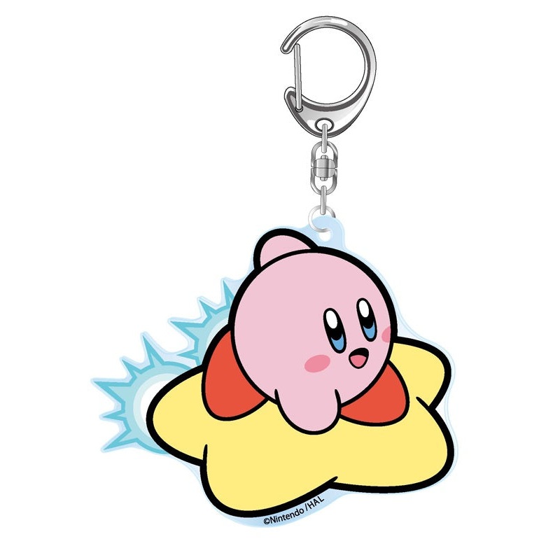 Kirby's Dream Land Twinkle 30th Glitter Key Chain F Air Ride Machine