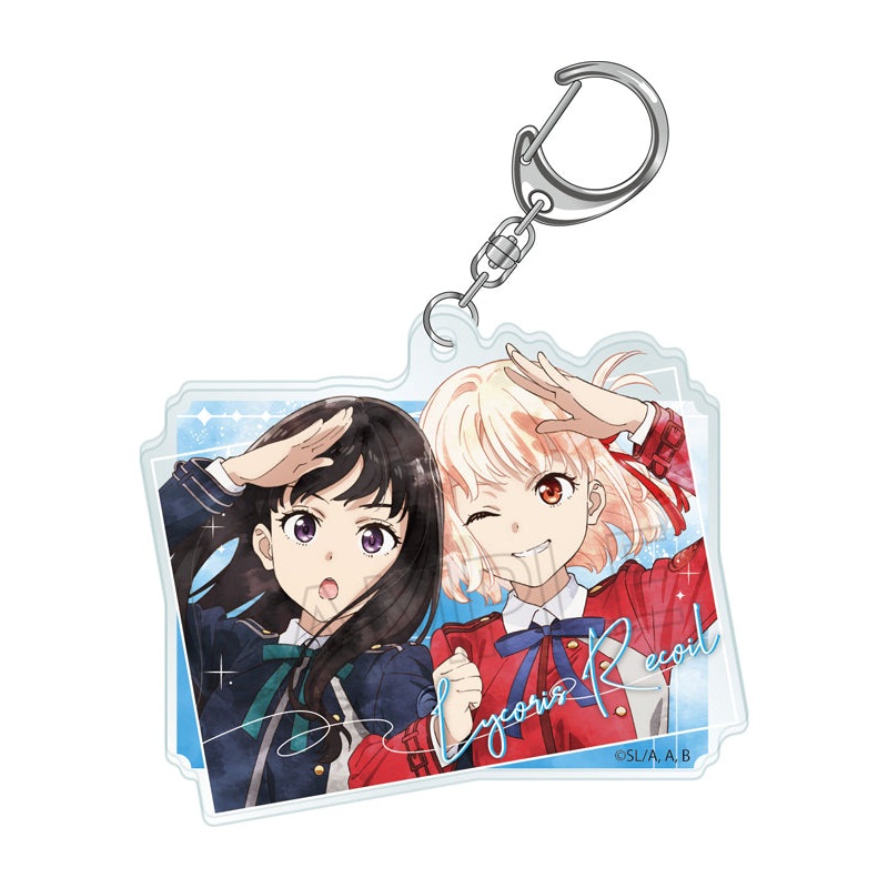 Lycoris Recoil Twinkle Wet Color Series Acrylic Key Chain Vol.2 Chisato & Takina A