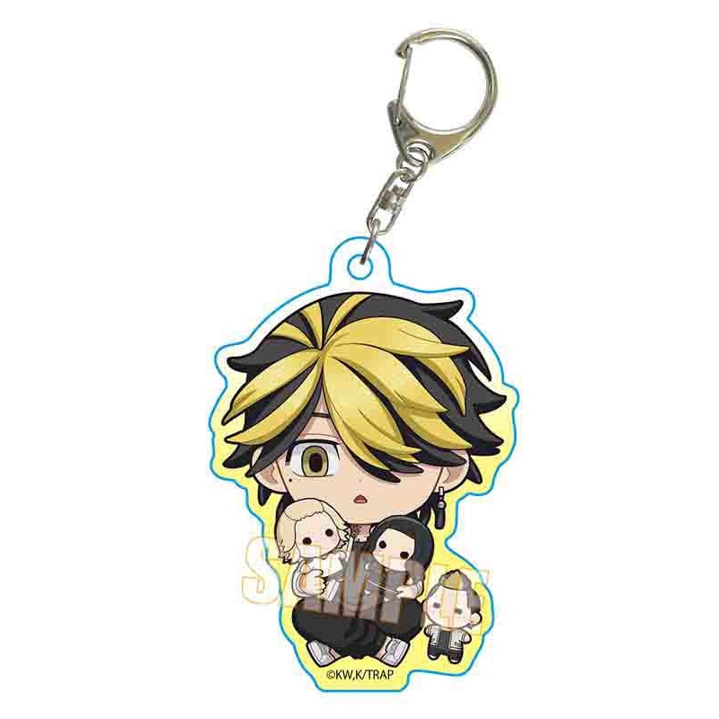 Tokyo Revengers Bell House Acrylic Key Chain Hanemiya Kazutora GyuGyutto Plush Ver.