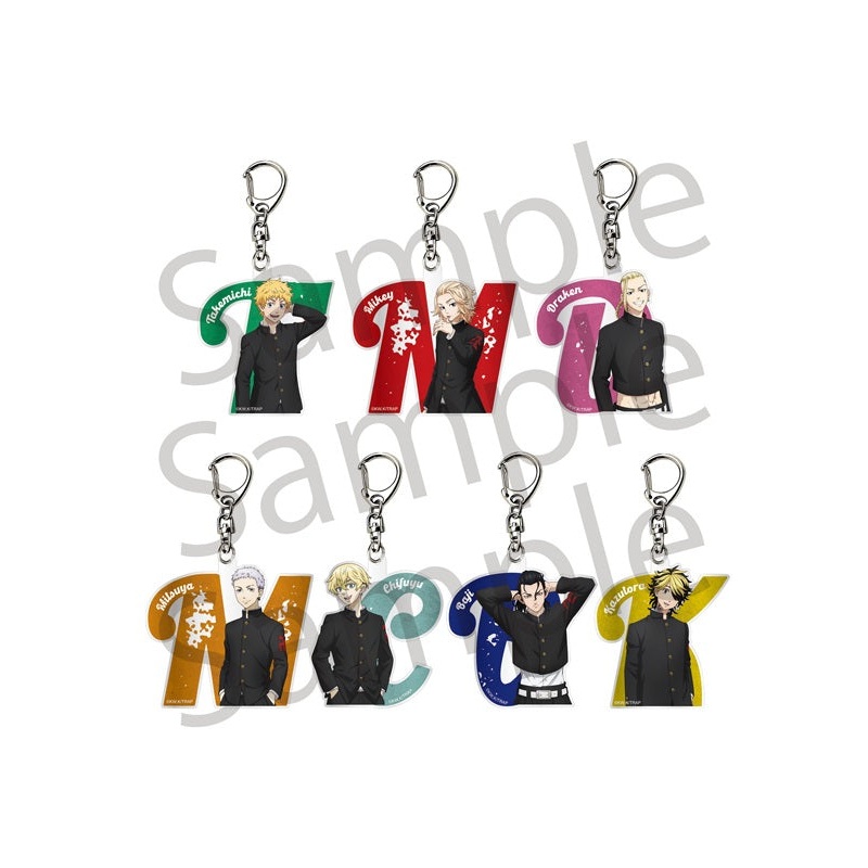 Tokyo Revengers Philter,Inc. Trading Initial Key Chain School Uniform Ver.(1 Random)
