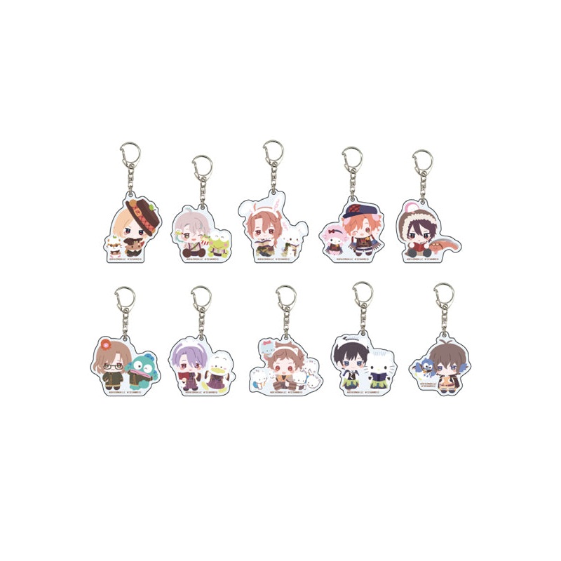 Bungo to Alchemist A3 Acrylic Key Chain x Sanrio Characters 02 Mini Character Illustration(1 Random)