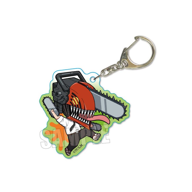 Chainsaw Man Bell House Action Series Acrylic Key Chain Chainsaw Man