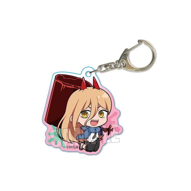 Chainsaw Man Bell House Action Series Acrylic Key Chain Power