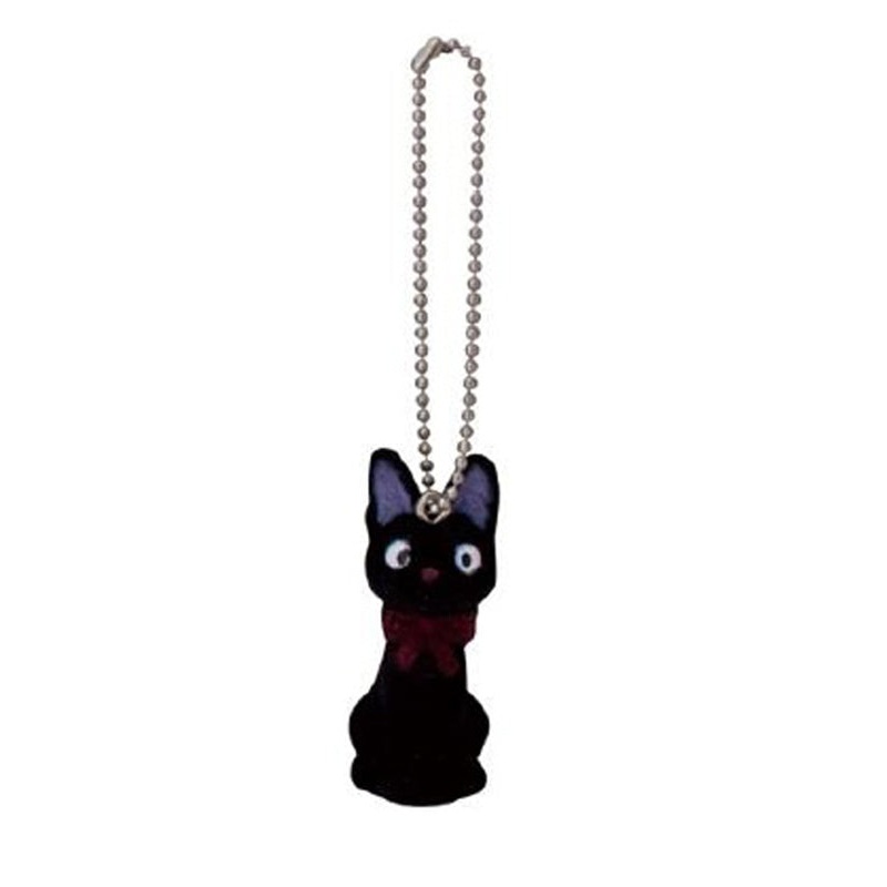 Kiki's Delivery Service Sekiguchi Studio Ghibli Flocking Key Chain Jiji
