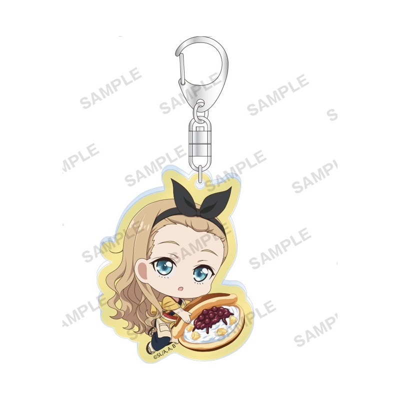 Lycoris Recoil Bushiroad Creative Mugyu Mini Acrylic Key Chain Kurumi Coffee Shop LycoReco Ver.