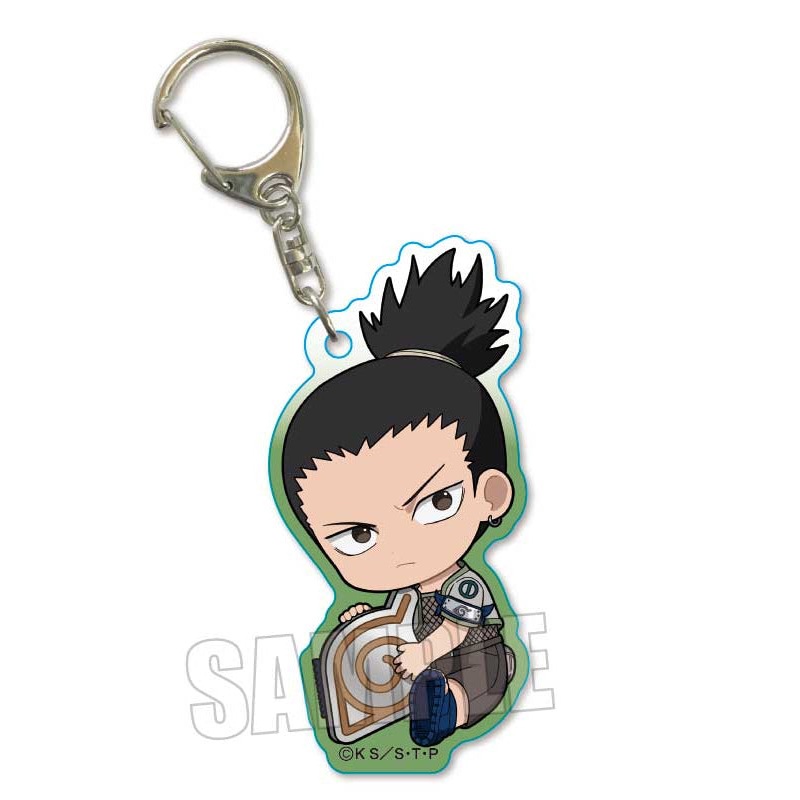 NARUTO Bell House GyuGyutto Acrylic Key Chain Nara Shikamaru