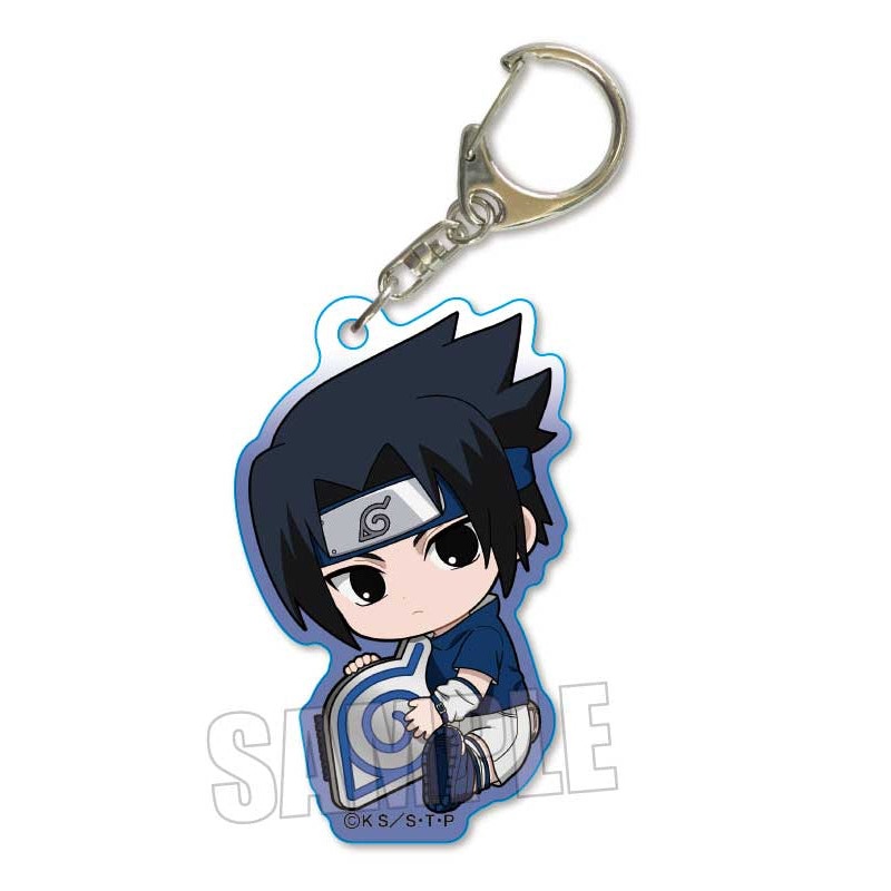 NARUTO Bell House GyuGyutto Acrylic Key Chain Uchiha Sasuke
