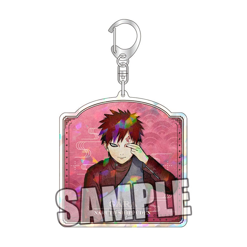 NARUTO -Shippuden- Broccoli Hologram Acrylic Key Chain Chain Gaara