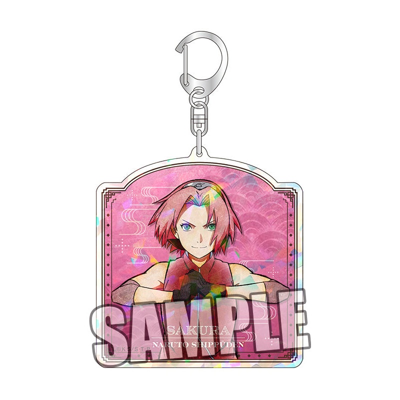 NARUTO -Shippuden- Broccoli Hologram Acrylic Key Chain Haruno Sakura