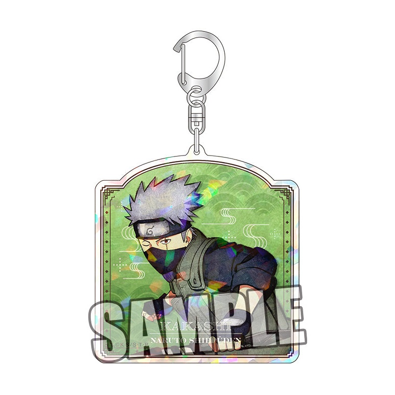 NARUTO -Shippuden- Broccoli Hologram Acrylic Key Chain Hatake Kakashi