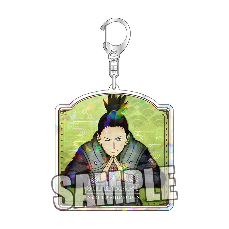 NARUTO -Shippuden- Broccoli Hologram Acrylic Key Chain Nara Shikamaru