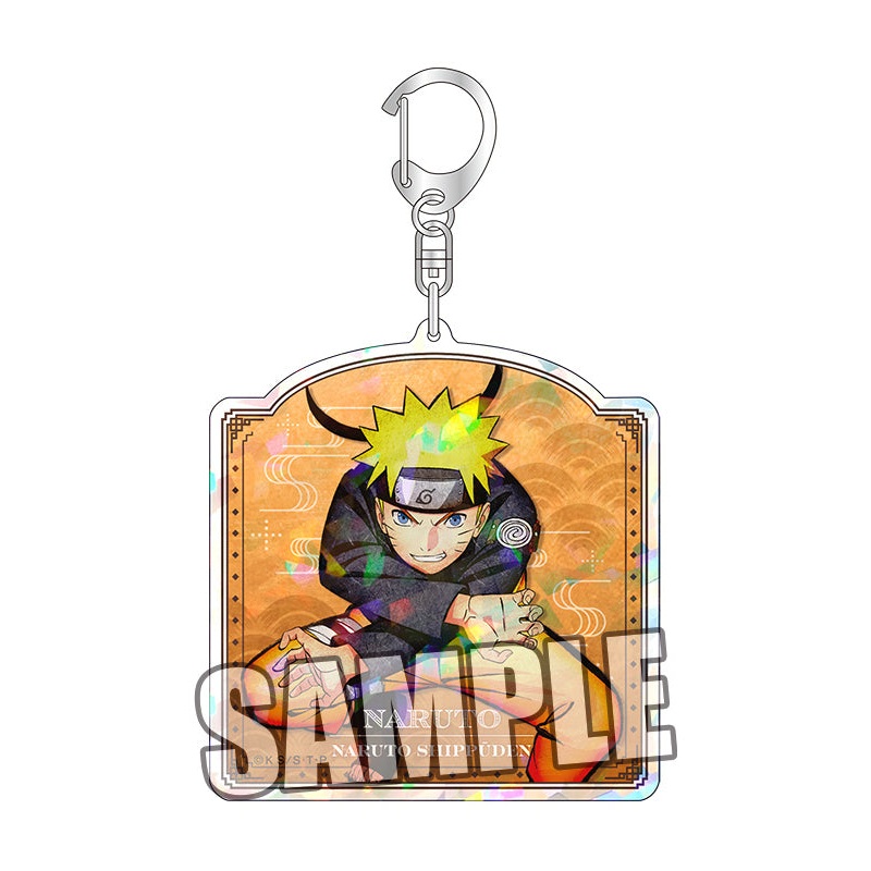 NARUTO -Shippuden- Broccoli Hologram Acrylic Key Chain Uzumaki Naruto