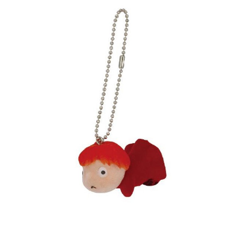 Ponyo Studio Sekiguchi Ghibli Flocking Key Chain Ponyo