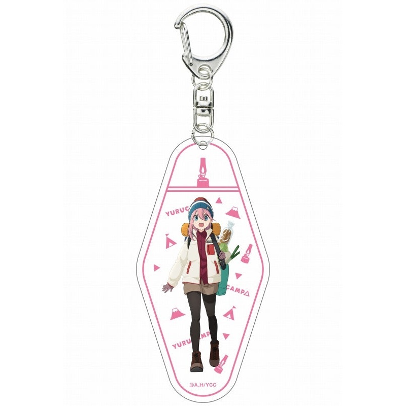Yurucamp ACROSS Nakayoshi Camp Motel Key Chain Nadeshiko