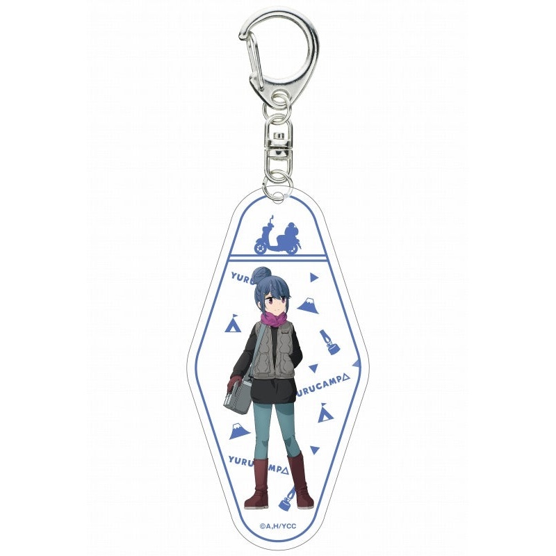 Yurucamp ACROSS Nakayoshi Camp Motel Key Chain Rin