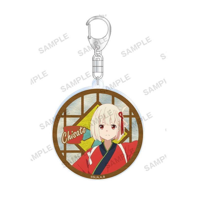 Lycoris Recoil Bushiroad Creative Acrylic Key Chain Nishikigi Chisato Cafe LycoReco Ver.