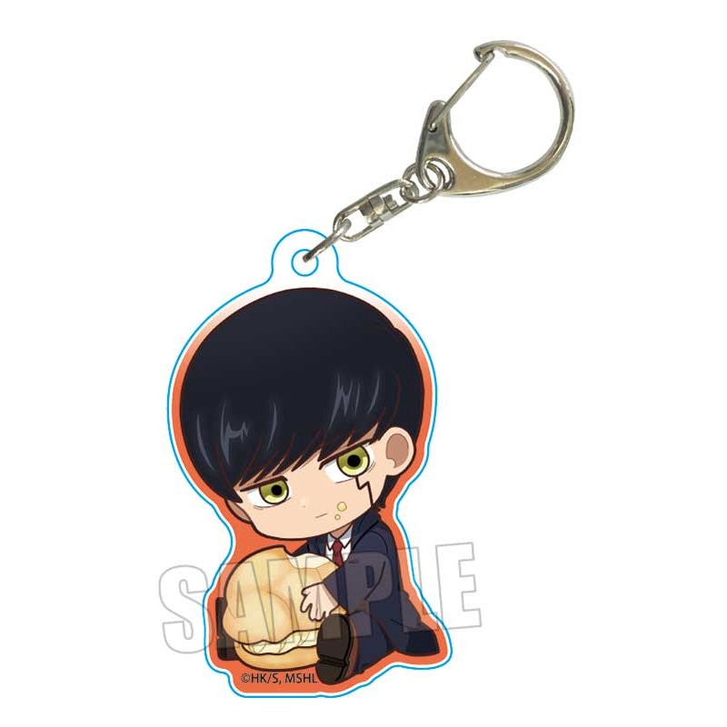 Mashle: Magic and Muscles Bell House GyuGyutto Acrylic Key Chain Mash Burnedead (School Uniform)