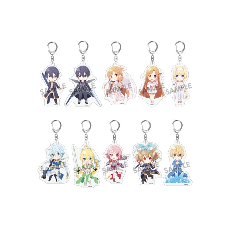 Sword Art Online Alicization War of Underworld Hobby Stock Pikuriru! Trading Acrylic Key Chain(1 Random)