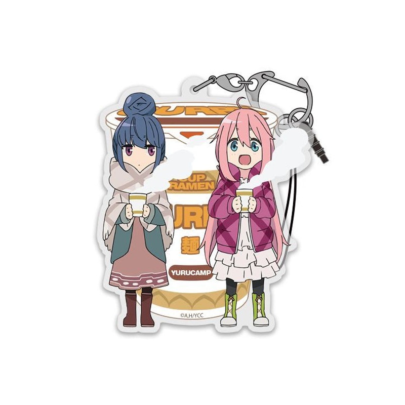 Yurucamp Cospa Rin & Nadeshiko Curry Noodles Acrylic Multi Key Chain