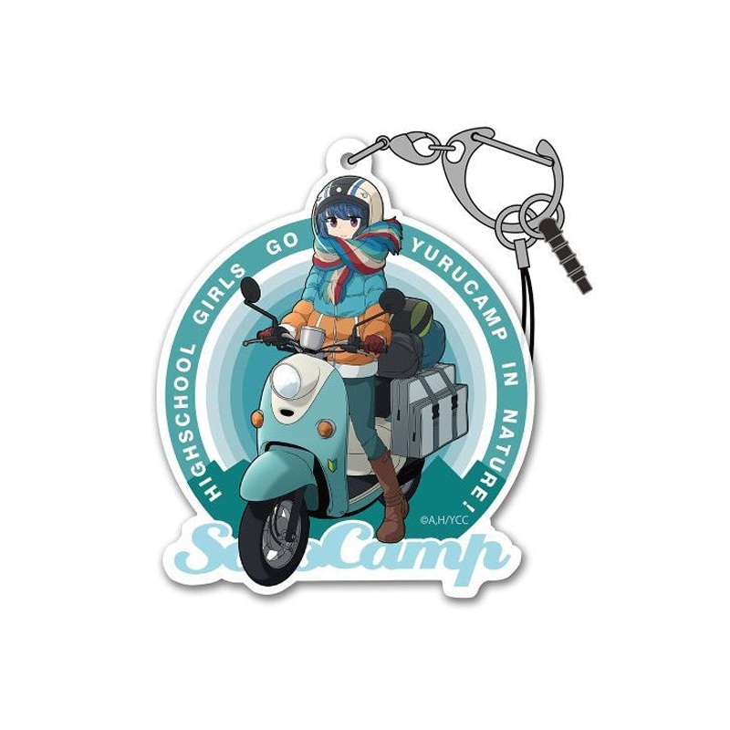 Yurucamp Cospa Shima Rin & Scooter Acrylic Multi Key Chain