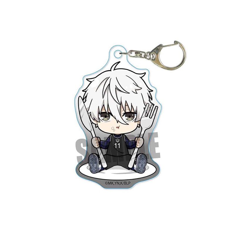 Blue Lock Bell House Gochi Chara Acrylic Key Chain Nagi Seishiro
